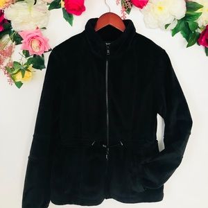 Kristen Blake Black thick fur jacket S